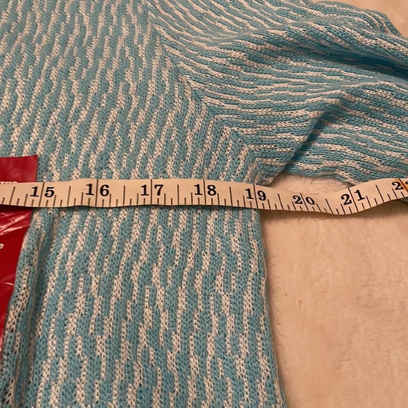 Chelsea & Theodore Blue And White Stream Sweater - Picture 5 of 5